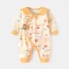 Mameluco de Algodón Puro para Recién Nacido, Bata de Bebé Dragón para Primavera y Otoño, Ropa sin Huesos, Traje de Monje para Recién Nacido, Categoría de Bebé Traje de Mariposa