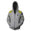 Comercio Exterior Nueva Estrella Trek cosplay Mismo Estilo Sudadera con Capucha Chaqueta con Estampado Digital 3D