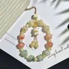 Pulseira com Pingente de Pata de Gato e Sementes de Bodhi, Corrente para Celular, Pulseira Exquisita e Fofa para Mulheres Brincarem com Contas Budistas
