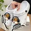 Nuevos Zuecos de Verano para Uso en Exteriores, Lindos Zapatos de Enfermera de Dibujos Animados de Tacón Bajo, Nuevas Sandalias Cerradas Transpirables de Pareja 2026