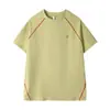 Comércio Exterior Verão Esportes de Corrida ao Ar Livre Roupa de Ciclismo para Casal Respirável Fresca Top de Seda Gelada Secagem Rápida Camiseta de Gola Redonda para Homens