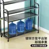 Estante para Flores con Escalones Reforzados, Multicapa, con Ruedas, de Pie, Hierro Forjado, para Uso en Interiores y Exteriores del Hogar, Adecuado para Plantas Verdes y Macetas