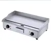Chapa Elétrica Comercial, Máquina de Panqueca a Gás, Chapa para Bife, Placa de Ferro para Arroz Frito, Chapa para Churrasco, Mesa para Misturar Macarrão Frio
