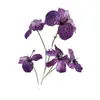 Flores artificiales para bodas: Orquídea Cattleya de 5 flores, decoración floral para salón de banquetes de bodas, flores artificiales para escena de restaurante