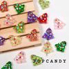 Pulsera de cuentas con forma de libro navideño, collar, joyería hecha a mano, cuentas sueltas, accesorios de vidrio, bricolaje, lindos puntos de colores.