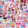 50 peças transfronteiriças real Menina Barbie adesivos decorativos telefone móvel shell água Copo guitarra capacete bagagem adesivos
