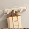 Gancho de Parede para Casacos sem Furo para Hall de Entrada, Atrás da Porta, Cabideiro de Parede, Suporte de Ganchos de Parede