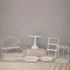 Soporte de Exhibición de Mesa de Postres Estilo Europeo Bandeja para Pasteles Set de Decoración de Mesa de Bodas Soporte Creativo para Pasteles de Té de la Tarde