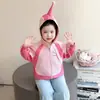 Roupas de Outono e Primavera 2026 Novidade Jaqueta Casual da Moda para Meninas Tops Jaqueta Corta-vento Infantil de Primavera com Desenho