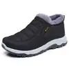 Botas de Neve Novas de Inverno Transfronteiriças para Homens e Mulheres, Sapatos de Algodão de Calçar Fácil para Casais, Botas de Neve Antiderrapantes Espessadas com Forro de Lã de Inverno para Mulheres