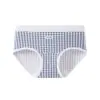 Ropa interior de algodón puro de 10 A para mujer, diseño lindo de oso, 100% algodón, transpirable, antibacteriana, entrepierna extendida, cómoda, estilo triángulo de cintura media