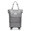 Bolsa de Viagem Grande Capacidade Roda Universal Estudante Viagem de Negócios Bolsa de Armazenamento para Maternidade Impermeável Separação Seco e Molhado Expansível Bolsa de Bagagem