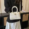 Bolsa de Mão Super Popular para Comércio Exterior em Formato de Concha 2026 Novo Modelo Versátil com Estampa Xadrez Bolsa Transversal Bolsa de Ombro Estilo Americano de Alto Valor Nicho