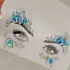 Maquillaje de diamantes para pegar en la cara, diamantes de cristal para pegar en la cara, pegatinas de belleza con strass, Amazon, pegatinas de diamantes para la cara, decoración para baile disco