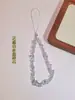 Cadena para Teléfono de Piedra Triturada de Cristal Natural, Correa de Muñeca Corta, Colgante Anti-Pérdida para Bolsos, Venta al por Mayor
