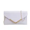 Nova Bolsa Envelope Moda Europeia e Americana 2026, Clutch Elegante para Noite, Bolsa Transversal com Corrente Estilosa para Mulheres