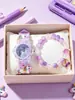Reloj Unicornio Colorido con Luz Intermitente para Niños Set de Caja de Regalo Regalo de Cumpleaños para Niña de Silicona 3D Suministrado Directamente de Fábrica