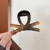 Pinza para el Cabello con Lazo Color Marrón Chocolate para Mujer 2025 Nuevo Pinza Tiburón de Gama Alta Pinza para el Cabello Accesorio para el Cabello de la Parte Posterior de la Cabeza
