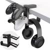 Suporte de gancho para headset de jogo. Suporte de fone de ouvido com clipe de mola e braço ajustável e giratório