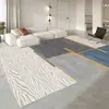 Alfombrilla Lavable de Lujo de Alta Gama Color Crema Antideslizante para Ventana Abuhardillada, Alfombra para Mesa de Centro de Noche en Dormitorio
