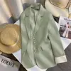Blazer Blanco Crudo para Mujer 2026 Nuevo Primavera y Otoño Estilo Coreano Moderno y Elegante Traje Pequeño de Oficina para Mujeres Petites