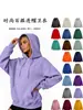 Logotipo personalizado, estilo europeo y americano, comercio electrónico transfronterizo, sudadera con capucha de corte holgado para otoño/invierno para mujer, estilo retro americano, forrada de polar, diseño simple