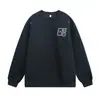 Sudadera Pesada de Cuello Redondo Bordada con Bloques de Color Estilo Étnico, Top de Marca de Moda Otoñal, Chaqueta Pulóver Holgada Q