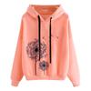 Suéter de manga larga con estampado de dibujos animados para mujer, sudadera con capucha holgada de comercio exterior europea y americana, informal, otoño e invierno, 2025
