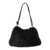 Bolsa Mao Mao Outono e Inverno Feminina Fashion Versátil de Ombro Bolsa Portátil de Alta Qualidade Grande Capacidade Bolsa de Pelo Plush