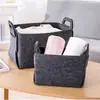 Cesta Organizadora de Fieltro Simple para Escritorio Cesta de Almacenamiento para Acabado del Escritorio Cesta de Almacenamiento para Artículos Varios del Hogar Ropa Sucia