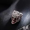 Anillo de Calavera Punk Personalizado de Moda Transfronterizo Europeo y Americano para Hombre Anillo Hueco Retro Exagerado Venta al por Mayor
