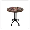 Mesa y Silla de Cafetería Retro Combinación Muebles para Catering Cabina Comercial Sofá Mesa para Tienda de Postres y Té con Leche Restaurante Americano Occidental