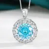 Joia Huabi Nova 2025 Base de Cobre Banhado a Ouro Corte Milênio Cor Gradiente Elegante Terno Pedra Heroína 12mm