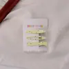 Presilha de Cabelo Colorida com Bolinhas Estilo Coreano, Novo Modelo para Meninas, Presilha Bico de Pato para Franja Lateral, Acessório de Cabelo Simples e Versátil