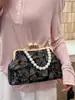 Nuevo bolso de concha estilo chino 2026 nuevo bolso de mano de verano, bolso de hombro tradicional con cuentas, elegante bolso cruzado con cadena para mujer