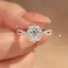Anillo Huevo de Paloma de Fuegos Artificiales Explosivos Moda para Mujer Diseño de Nicho Exquisito Ajustable Anillo de Boda Propuesta Diamante