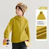 Chaqueta de punto gofre para niños 2026 Primavera y Otoño Sudadera con capucha de secado rápido para niños mayores, Ropa de abrigo de otoño moderna