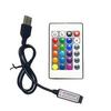 Controlador de LED Rgb Tira de Luz Colorida Infravermelho 24 Teclas 44 Teclas 3 Teclas Botão Pequena Caixa Branca USB Controle Remoto