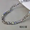 Venta Directa de Fábrica Cuentas de Punta de Diamante de 3/4 mm Cuentas de Vidrio de Cristal Color Galvanizado Personalidad Accesorios para Joyería DIY Cuentas Sueltas