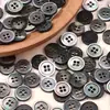 Botones de Concha Natural de Cuatro Agujeros, Bordes Finos, Tamaño Pequeño, Botones de Concha de Alta Gama para Camisas, Prendas de Punto y Accesorios de Ropa