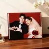 Porta-retrato mesa foto personalização foto de casamento sensação cristal ornamento de mesa foto de família impressão de foto de casamento com porta-retrato