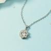 Colar de pingente de floco de neve incrustado de diamantes de estilo coreano Design de nicho feminino Cadeia de clavícula Presente de aniversário do dia dos namorados para namorada
