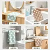 Toalla facial y de baño de secado rápido con estampado de lunares hecha a medida, toalla suave de forro polar coral para lavar la cara, altamente absorbente