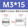 Tornillo remachable de acero inoxidable BSOS-M3/3.5M3/M3.5/M4/M5/M6-4 ~ 32 en stock venta directa