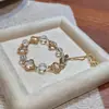 Pulseira de Contas de Vidro Cristal Grama da Sorte com Contas Levemente Luxuosa de Alto Padrão Moda Exquisite Pulseira para Mulheres Pulseira de Temperamento Atacado
