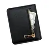Nova Moda 80% de Desconto Carteira Feminina em Cores Doces, Estilo Curto, Porta-Cartões Requintado para Meninas, Pequena Clutch de Couro Granulado Unissex Atacado