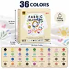 Set transfronterizo más vendido de rotuladores de tela de colores para pintar y garabatear en ropa infantil, rotuladores creativos DIY, venta al por mayor