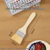 Pincel de lã macio e espesso que não solta pelos, adequado para pintura, uso doméstico, panificação de alimentos e churrasco, um pincel multifuncional de dupla finalidade