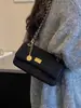 Bolso Mujer 2026 Nuevo Bolso Cruzado de Hombro Único Acolchado de Diamantes con Cadena Bolso de Mano Versátil de Moda de Nicho Lujo Ligero Casual