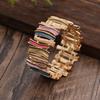 Pulsera Elástica Geométrica Exagerada de Esmalte de Venta Caliente Transfronteriza para Mujer, Pulsera Creativa Asimétrica de Aleación de Alta Gama